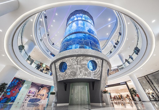 El acuario de columna corta: una fusión innovadora de estética espacial y conceptos ecológicos